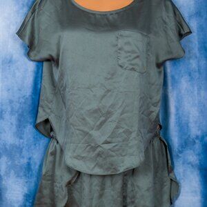 COPY - Victoria's Secret Hunter Green Satin Shorty Pajamas Size Small